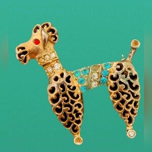 Vintage Barclay Poodle Brooch